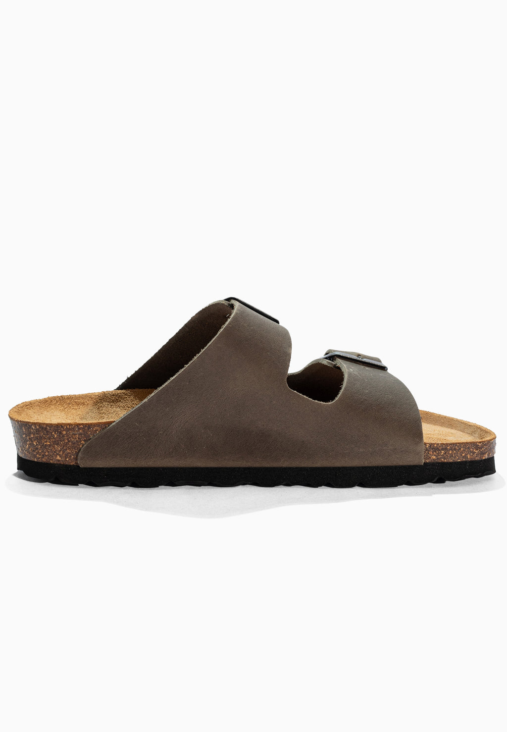 Sandales 2 Brides Bali Anthracite en Cuir