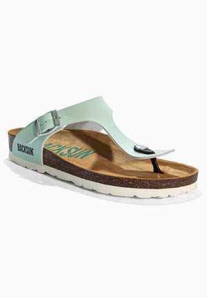 Chimbote Sky Blue Toe-Thong Sandals