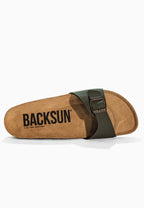 Paris Khaki 1 Strap Sandals