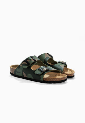 Sandales 2 Brides Bali Kaki Camouflage