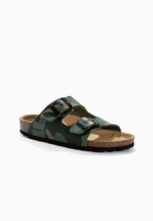Sandales 2 Brides Bali Kaki Camouflage
