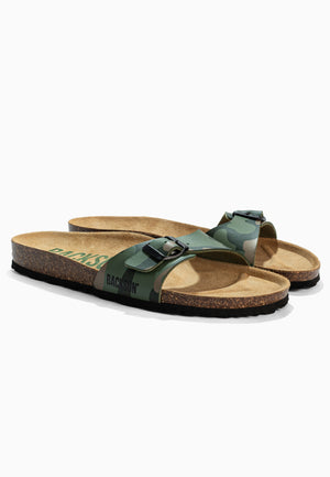 Sandales 1 Bride Paris Kaki Camouflage