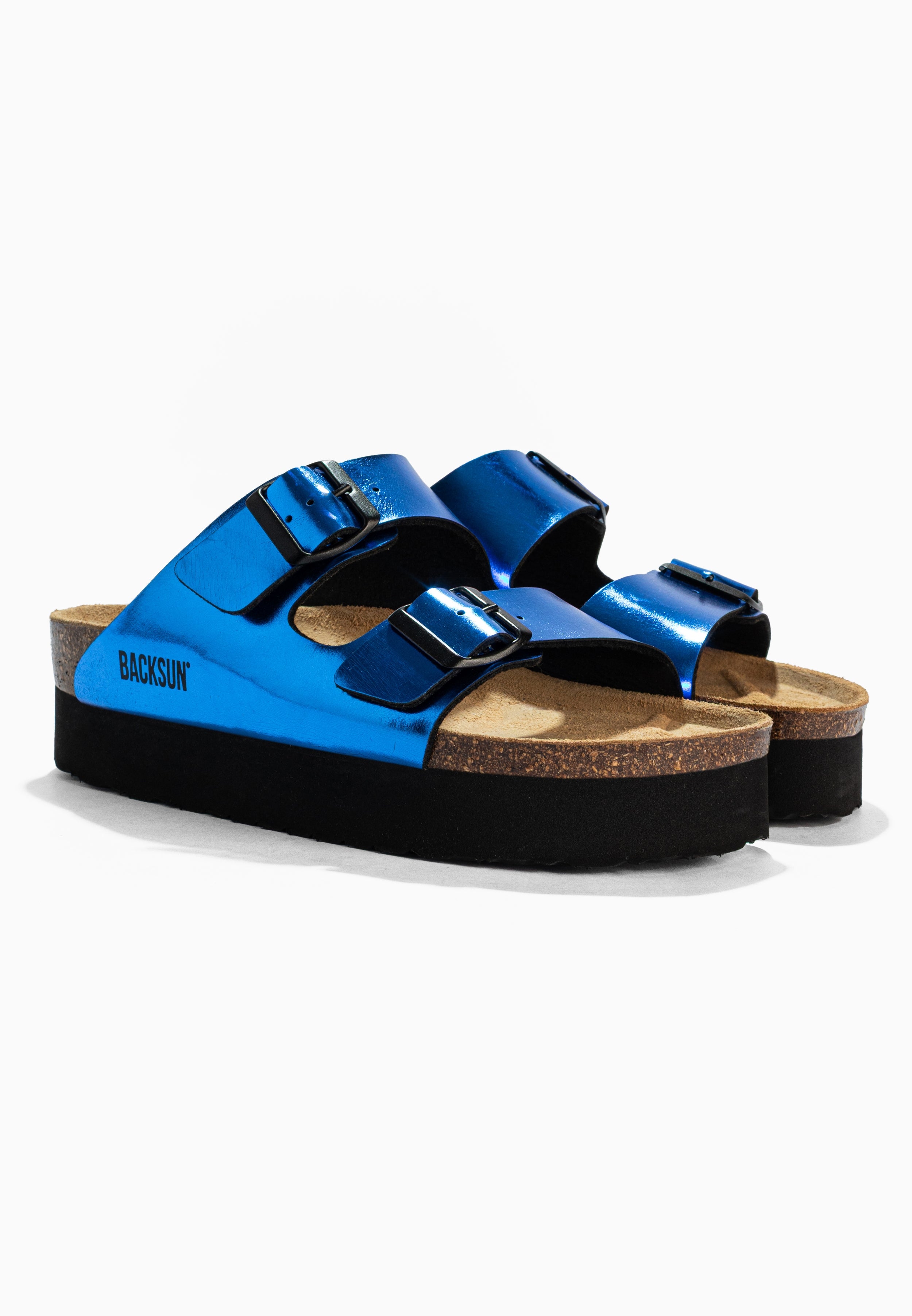 Sandales à Plateforme  Maldives Bleu