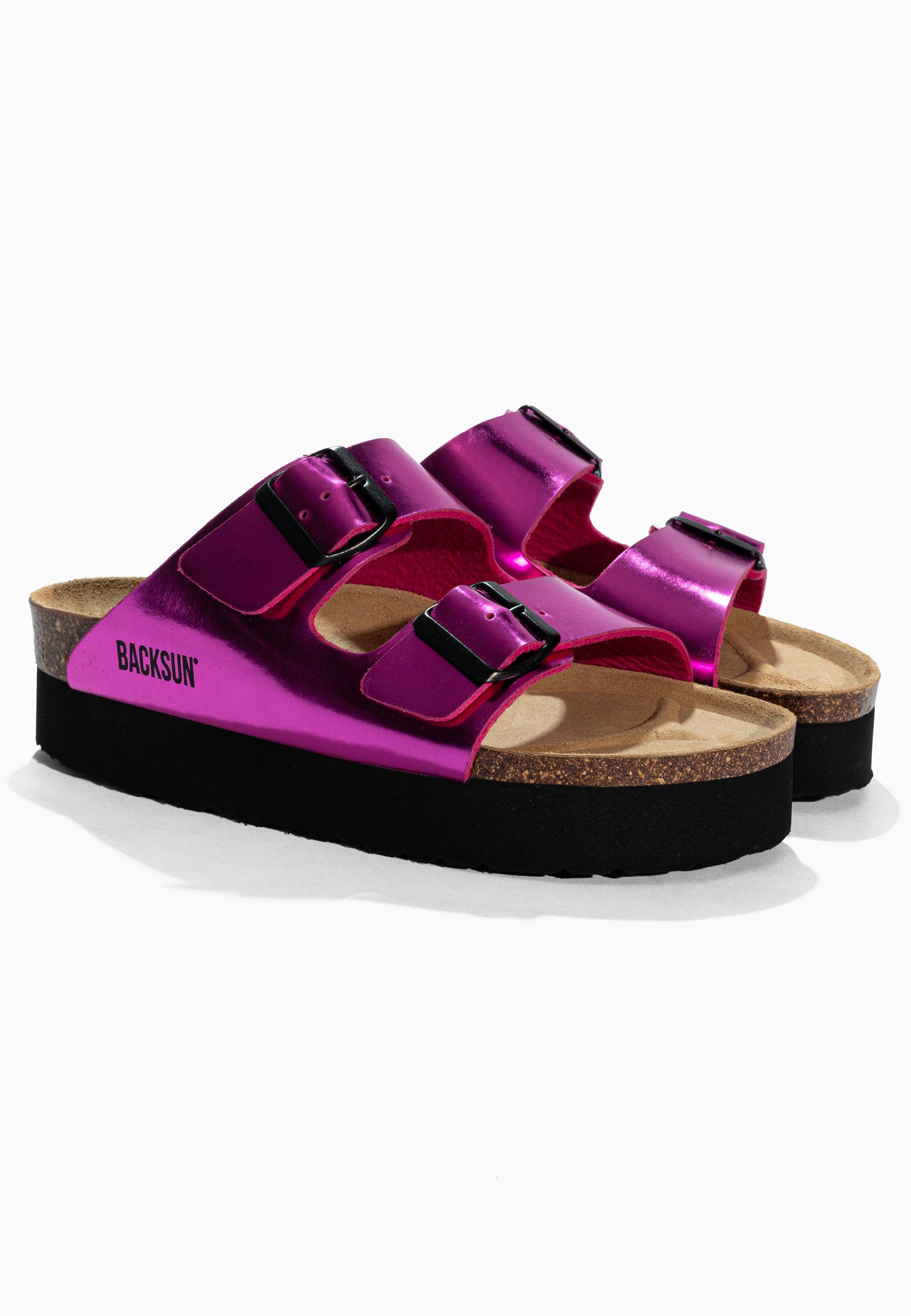Sandales à Plateforme  Maldives Rose Fluo