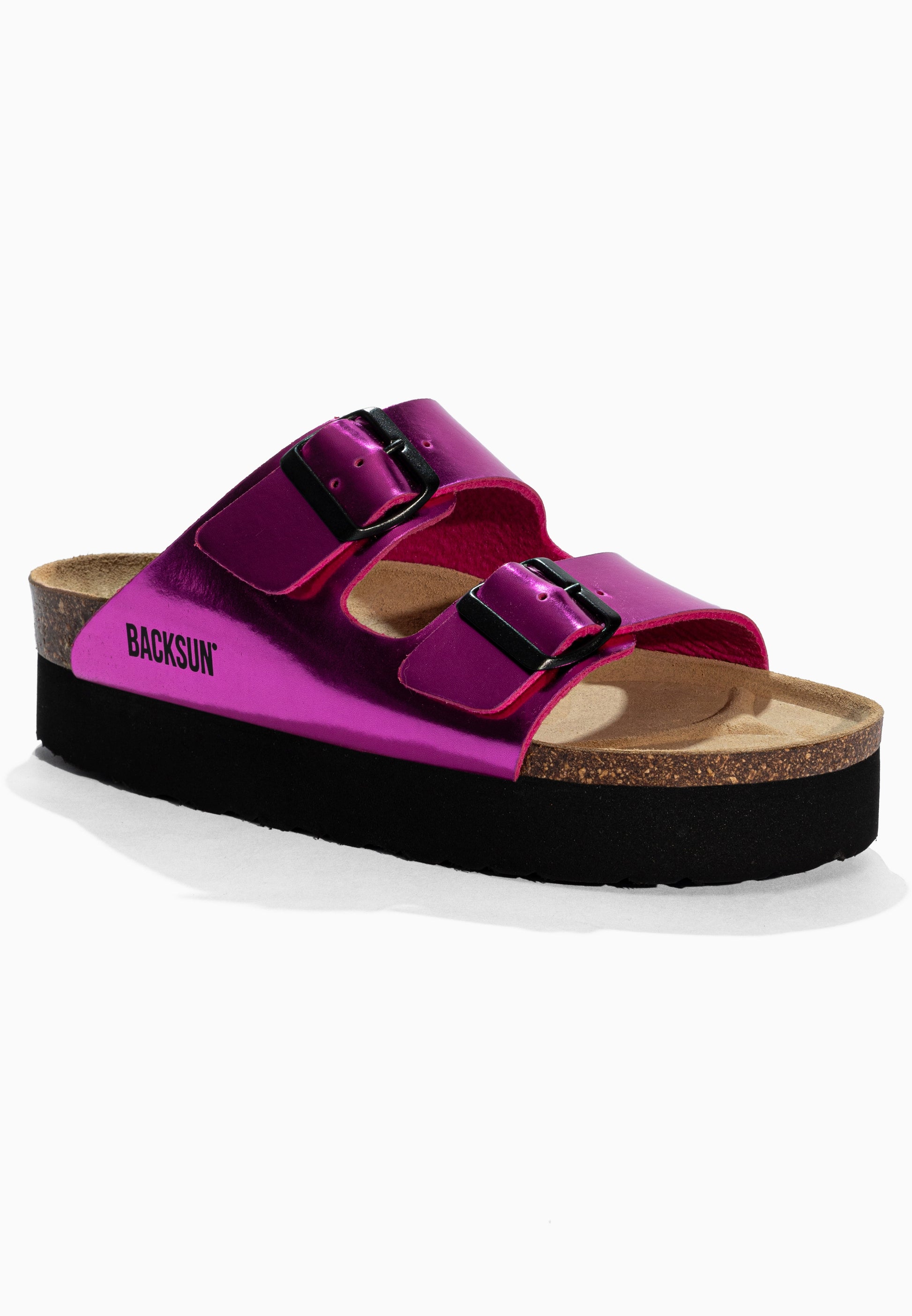 Sandales à Plateforme  Maldives Rose Fluo