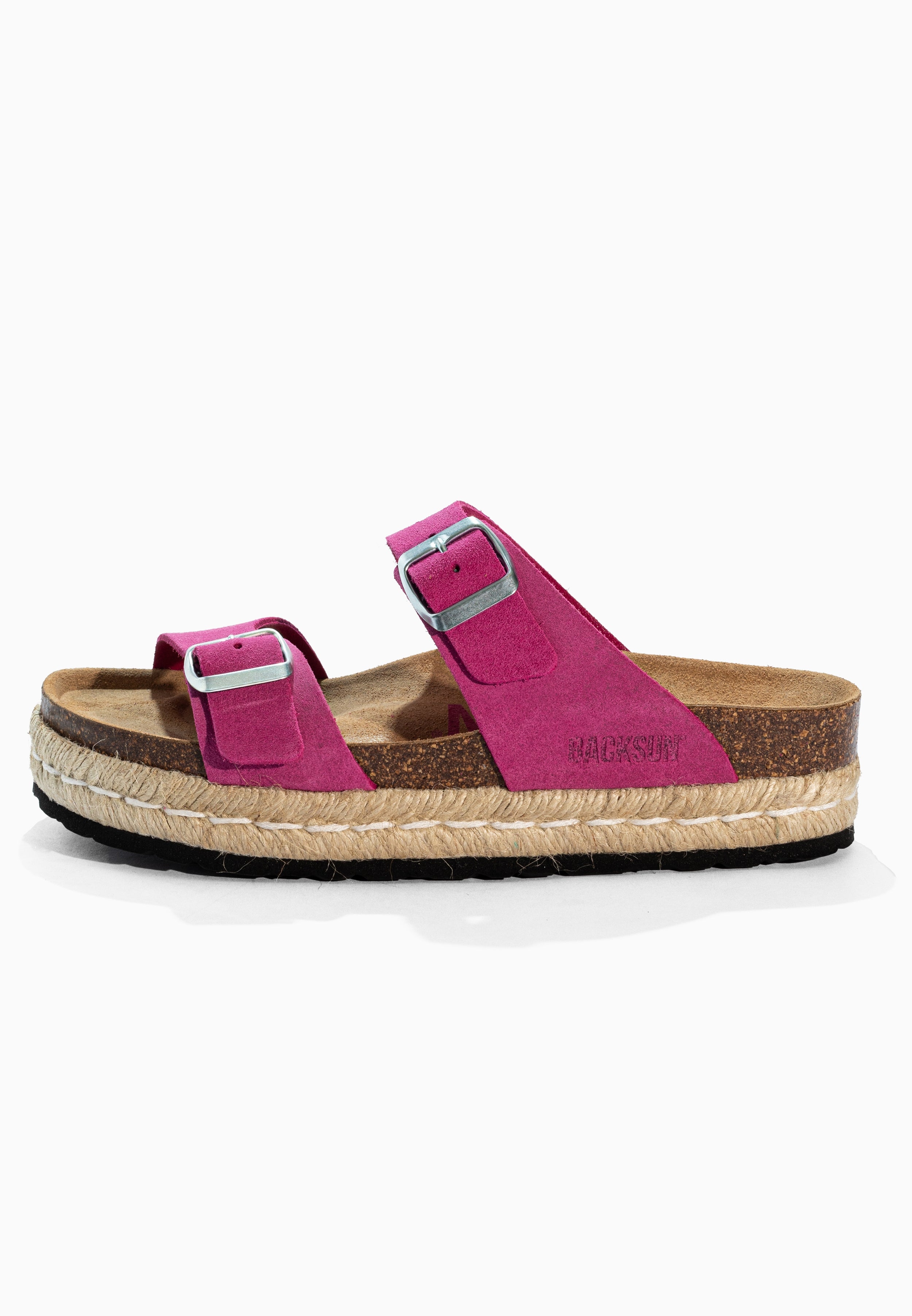 Sandales à Plateforme  Gwana Rose en Cuir Suédé