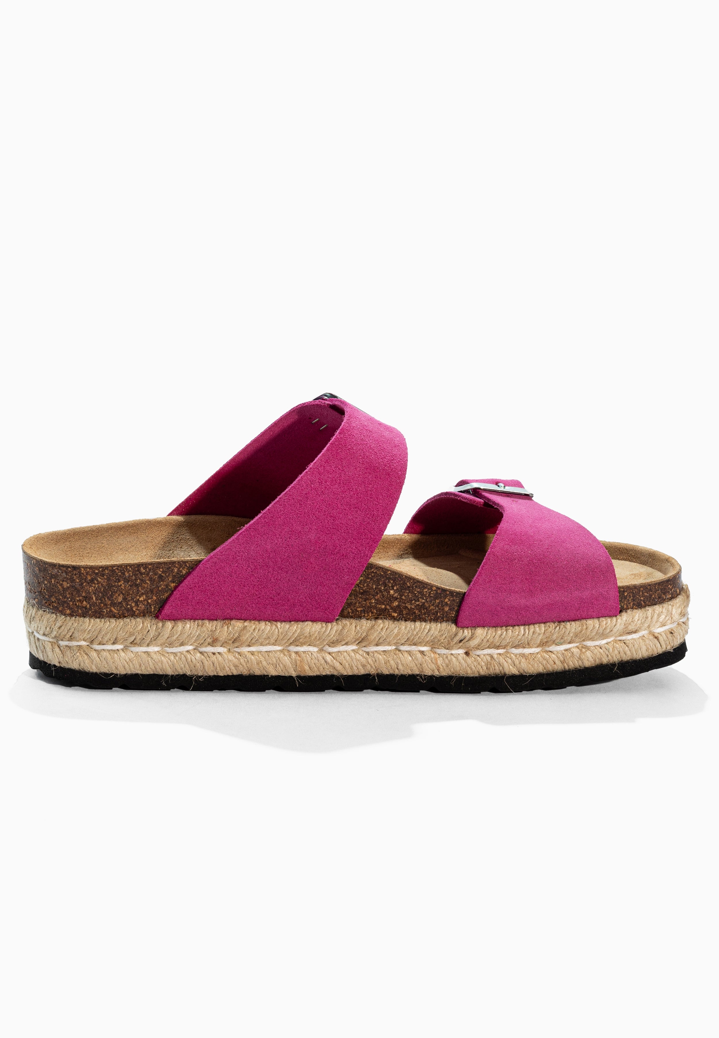 Sandales à Plateforme  Gwana Rose en Cuir Suédé
