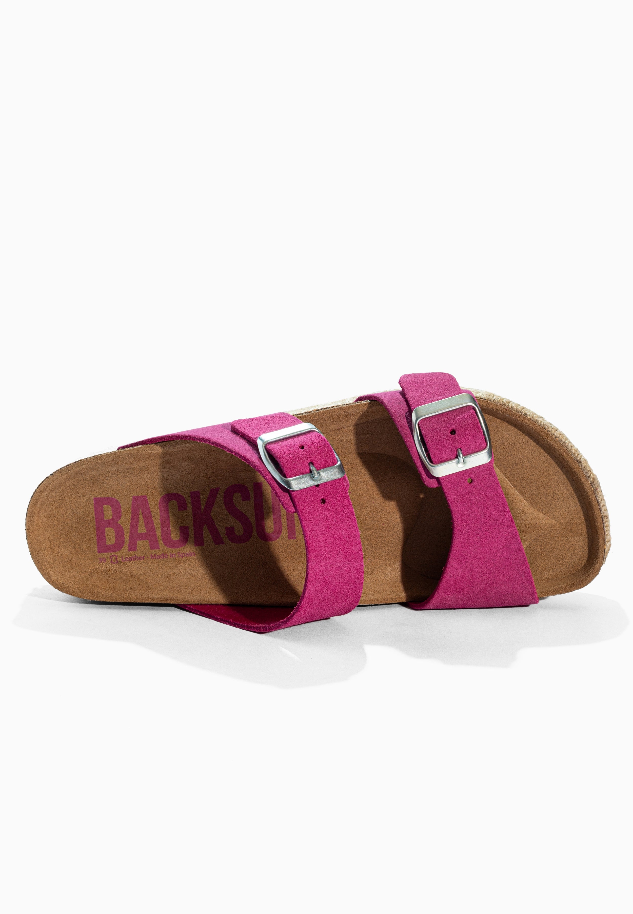 Sandales à Plateforme  Gwana Rose en Cuir Suédé
