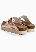 Malediven Plateausandalen in Roségold