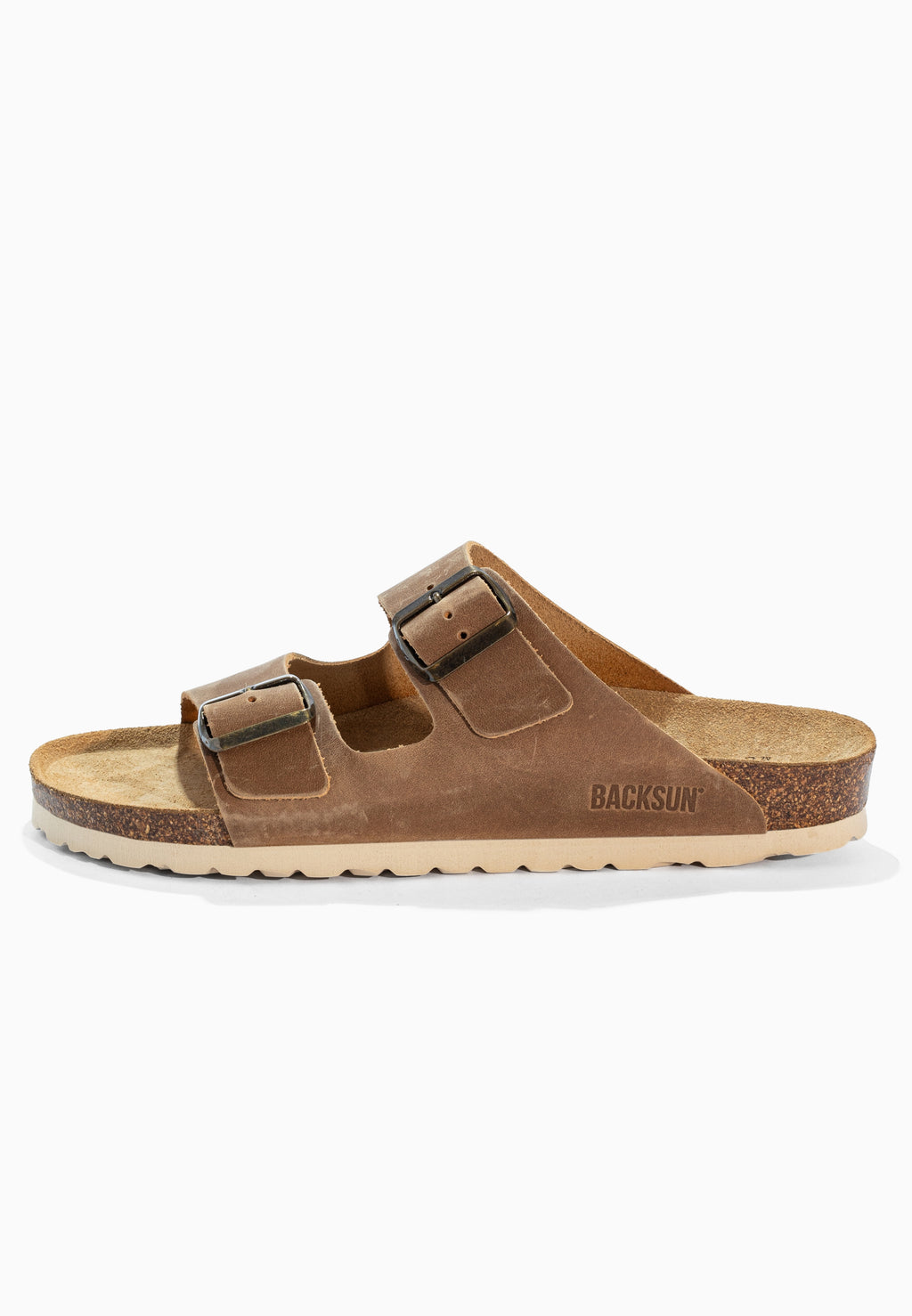 Sandales 2 Brides Bali Camel en Cuir