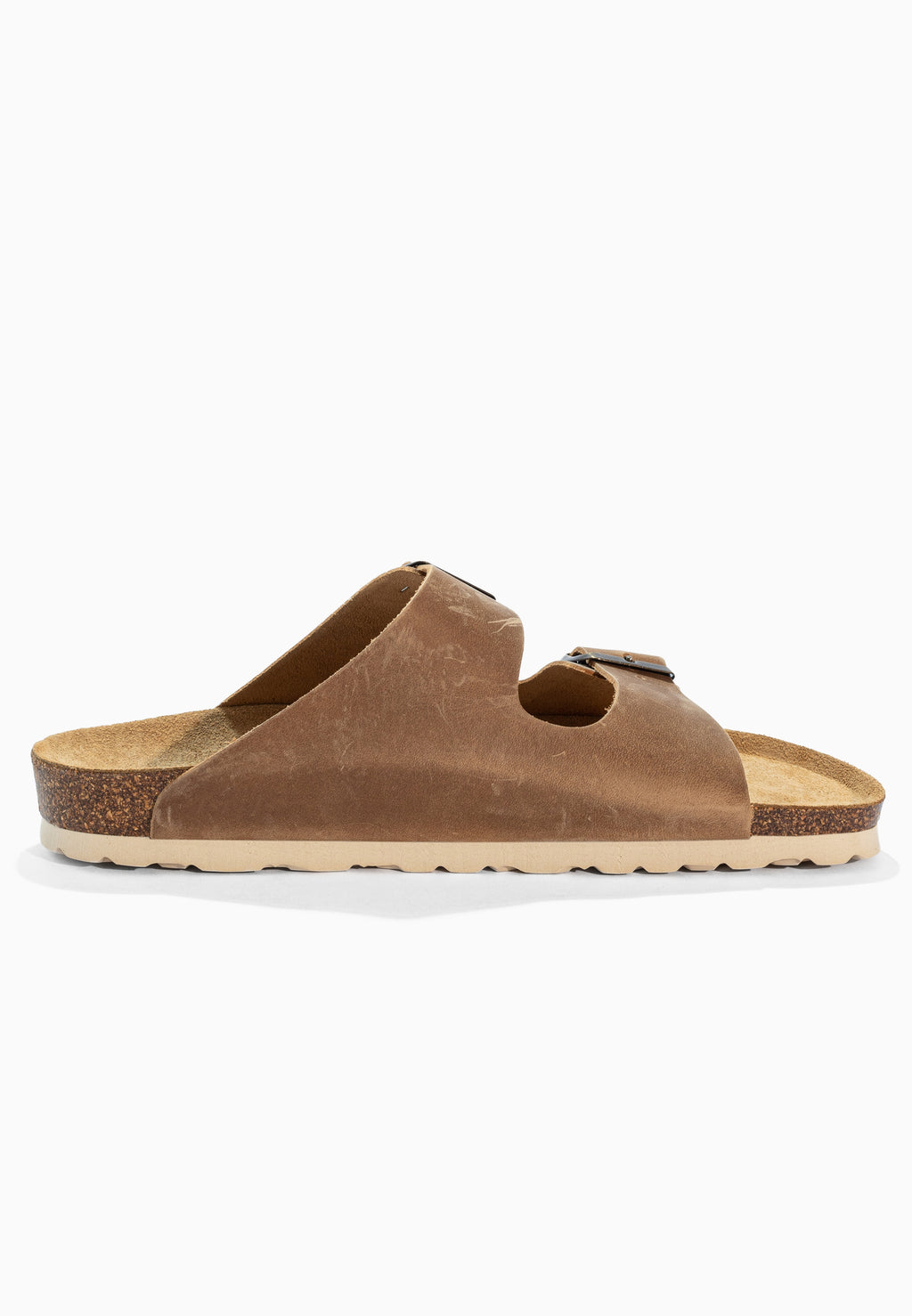 Sandales 2 Brides Bali Camel en Cuir