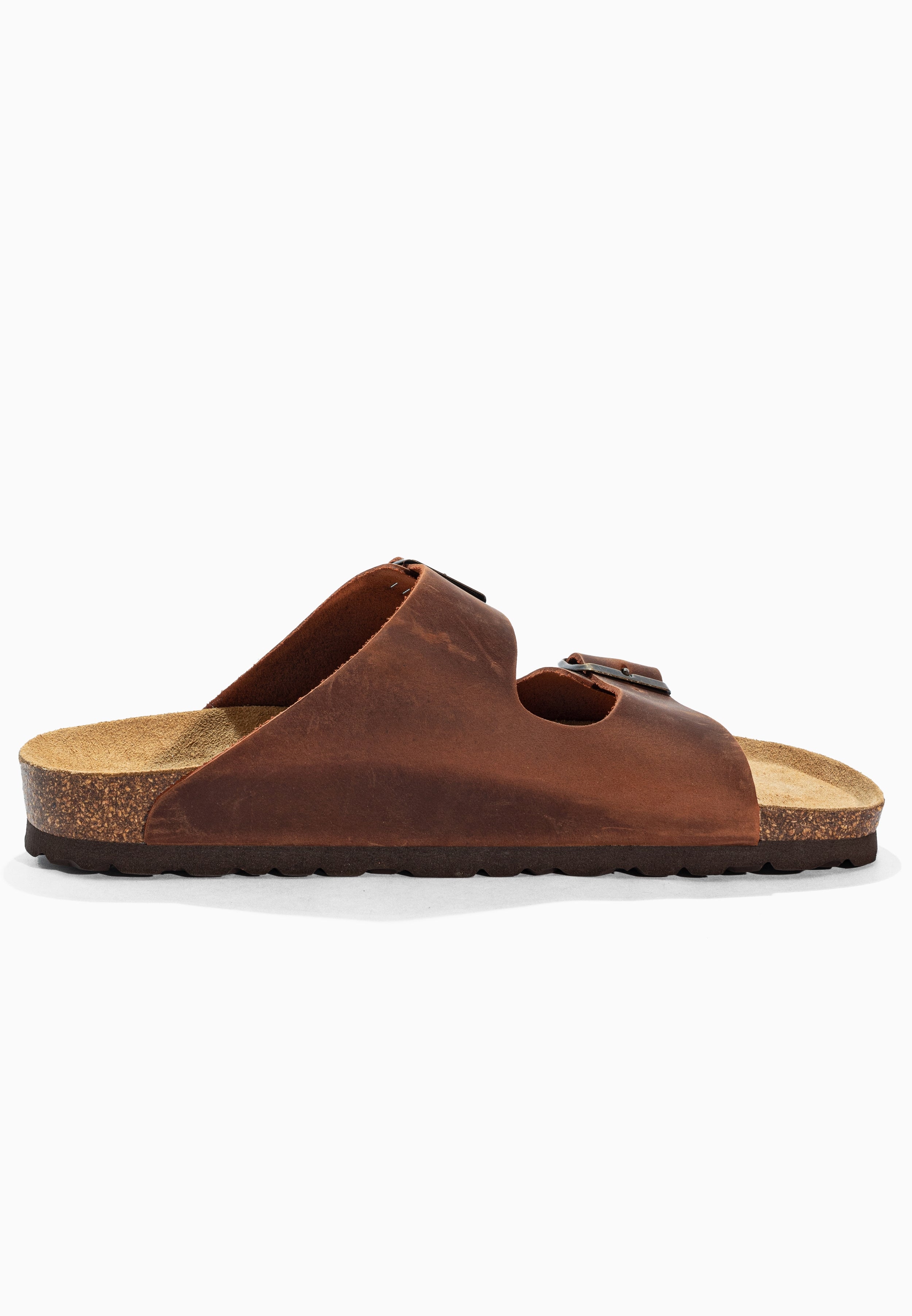 Sandales 2 Brides Bali Marron en Cuir