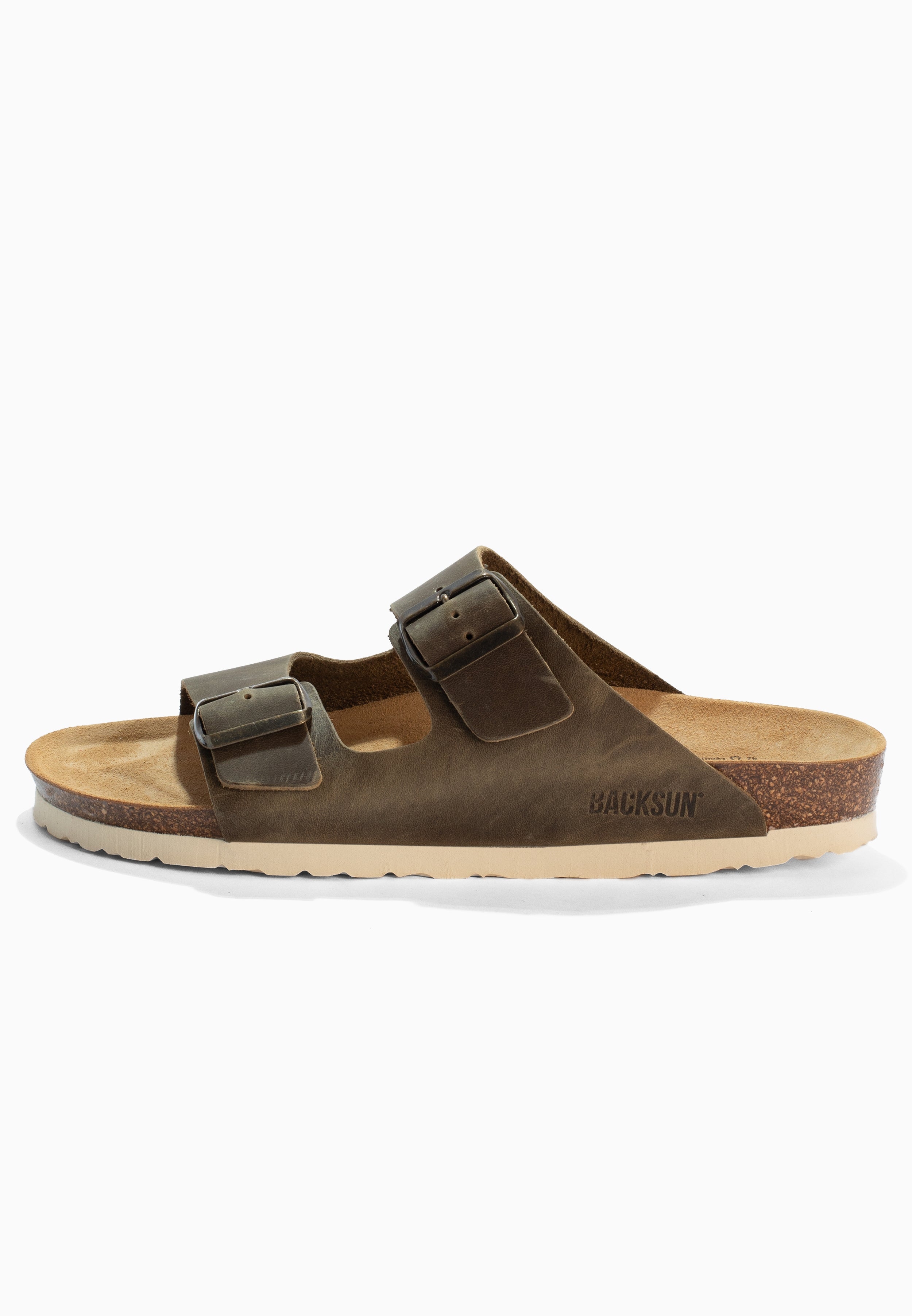 Sandales 2 Brides Bali Marron en Cuir