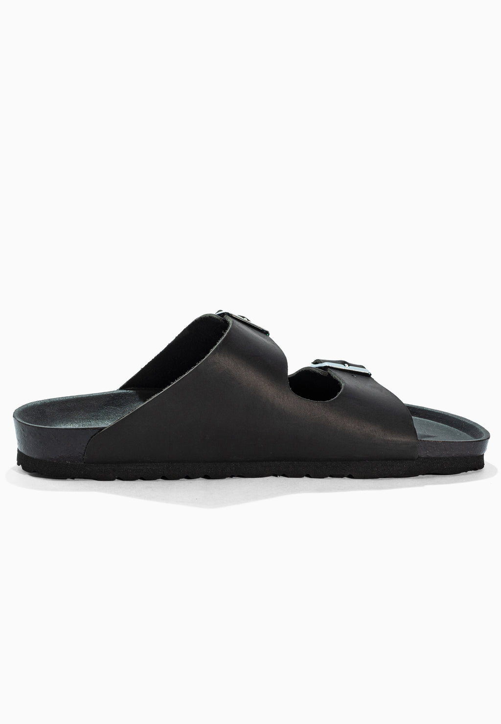 Sandales 2 Brides Bali Noir en Cuir