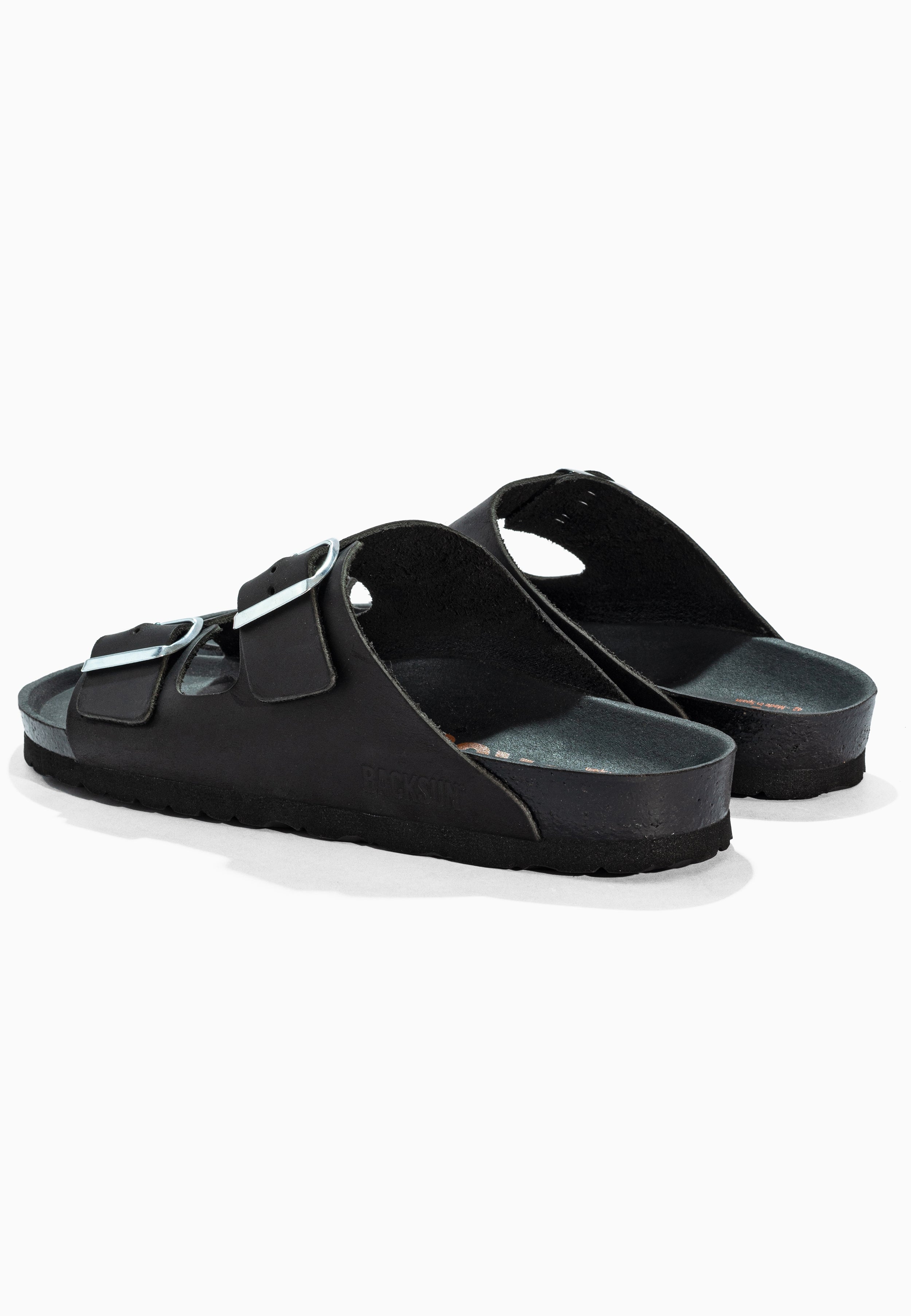 Sandales 2 Brides Bali Noir en Cuir