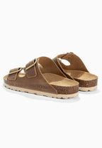Sandales 2 Brides Bali Camel en Cuir