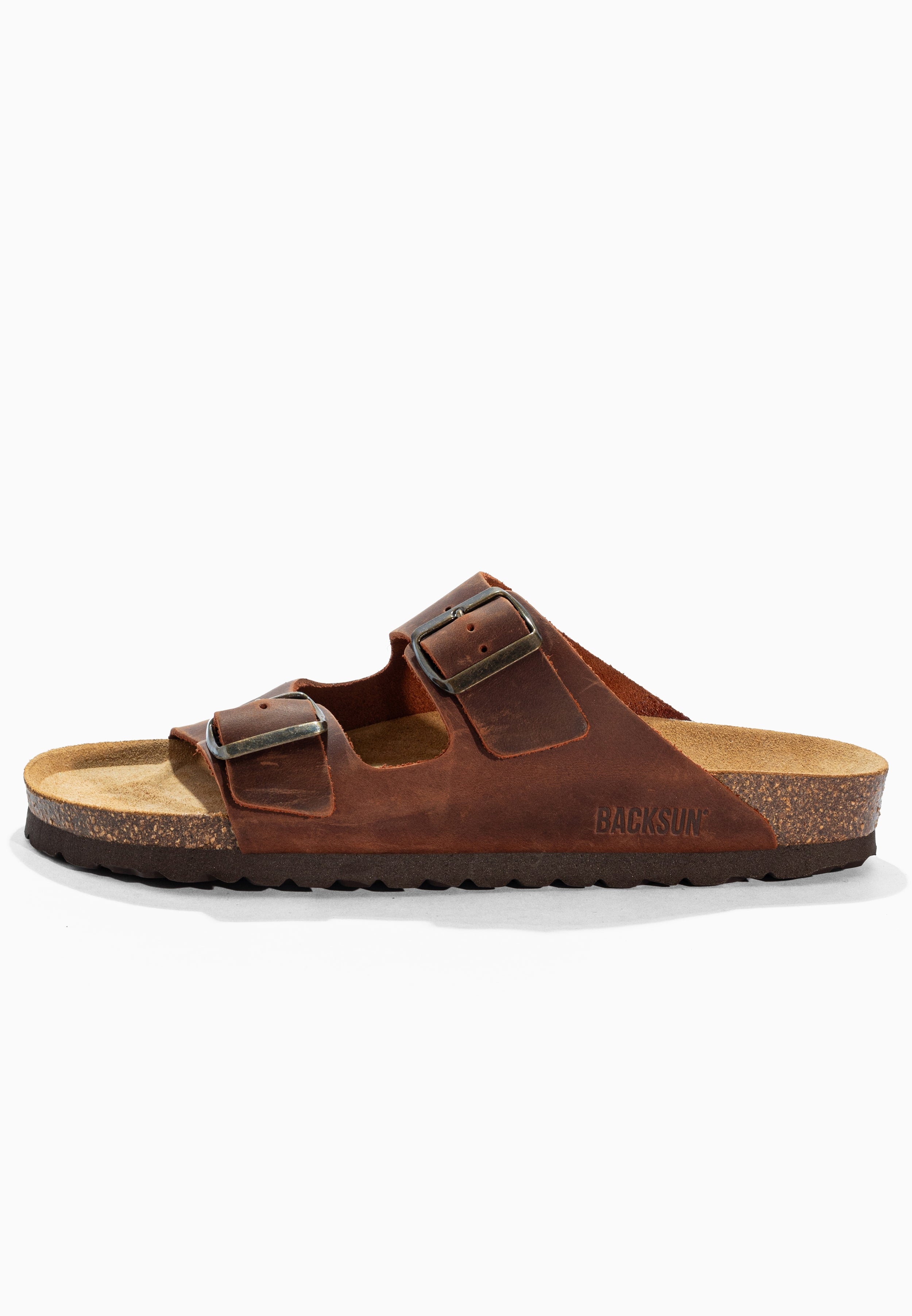 Sandales 2 Brides Bali Marron en Cuir