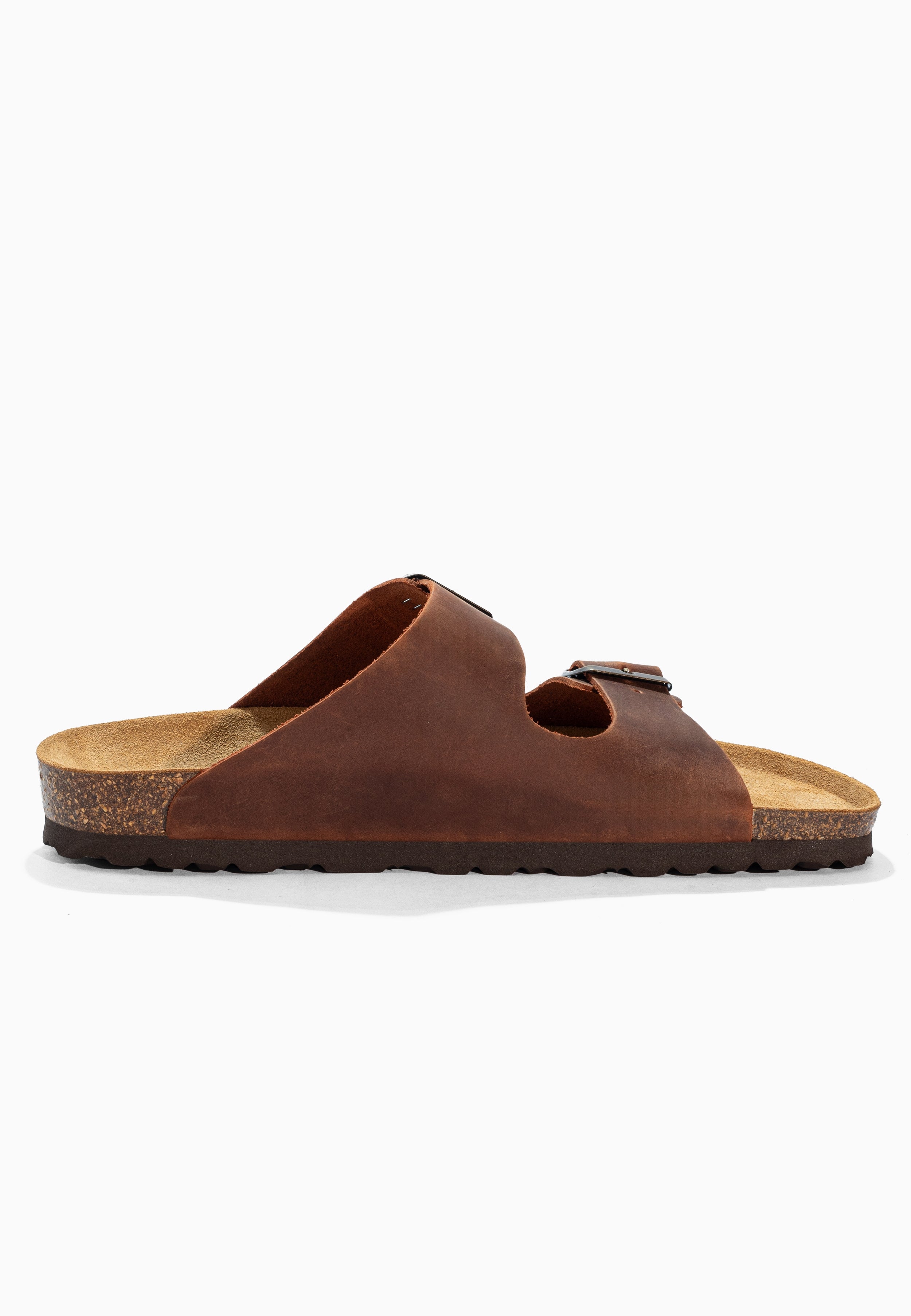 Sandales 2 Brides Bali Marron en Cuir