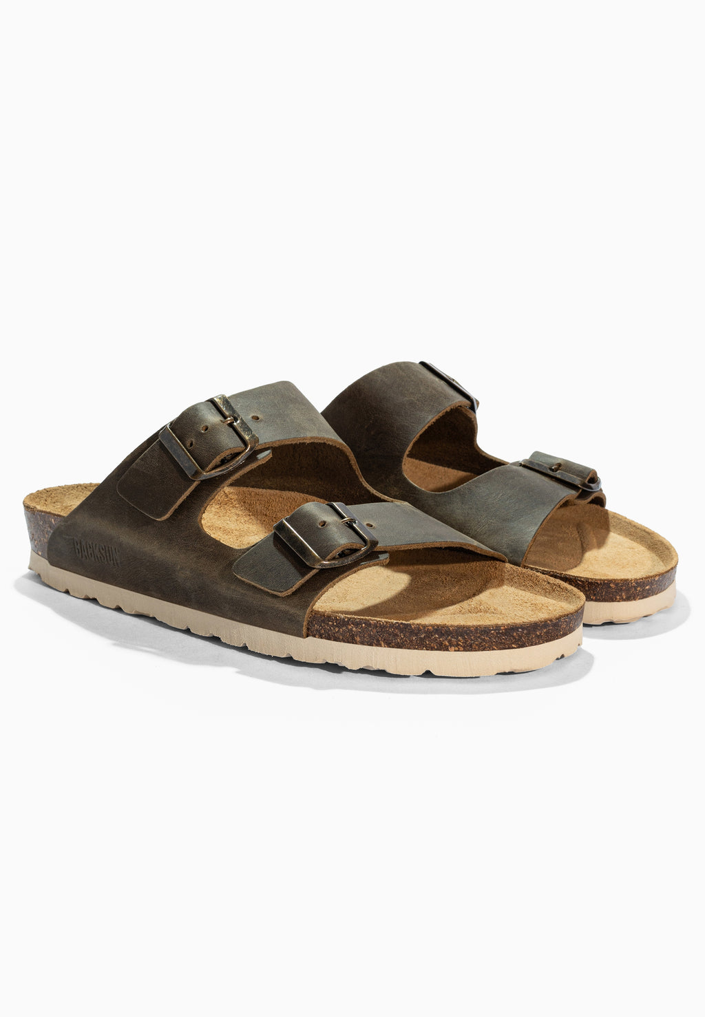 Sandales 2 Brides Bali Marron en Cuir