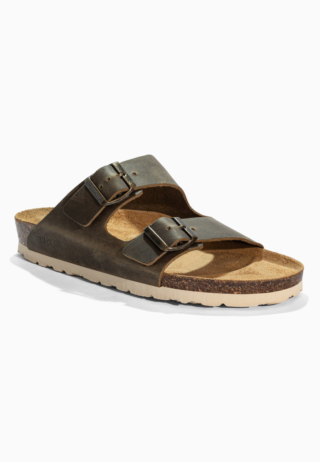 Sandales 2 Brides Bali Marron en Cuir