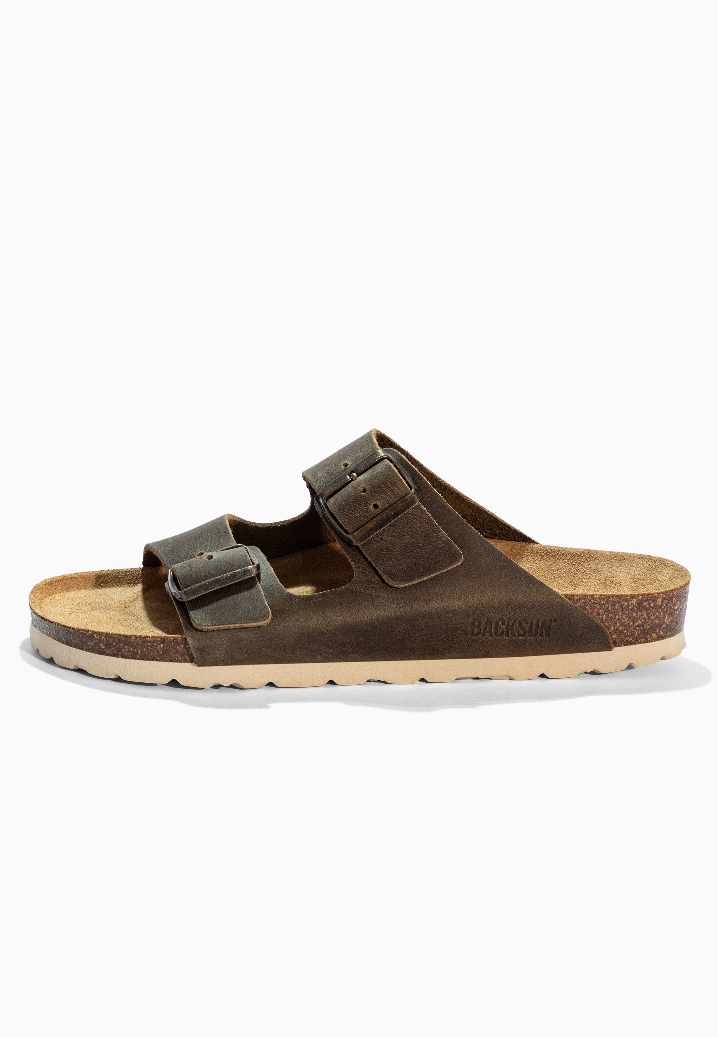 Sandales 2 Brides Bali Marron en Cuir