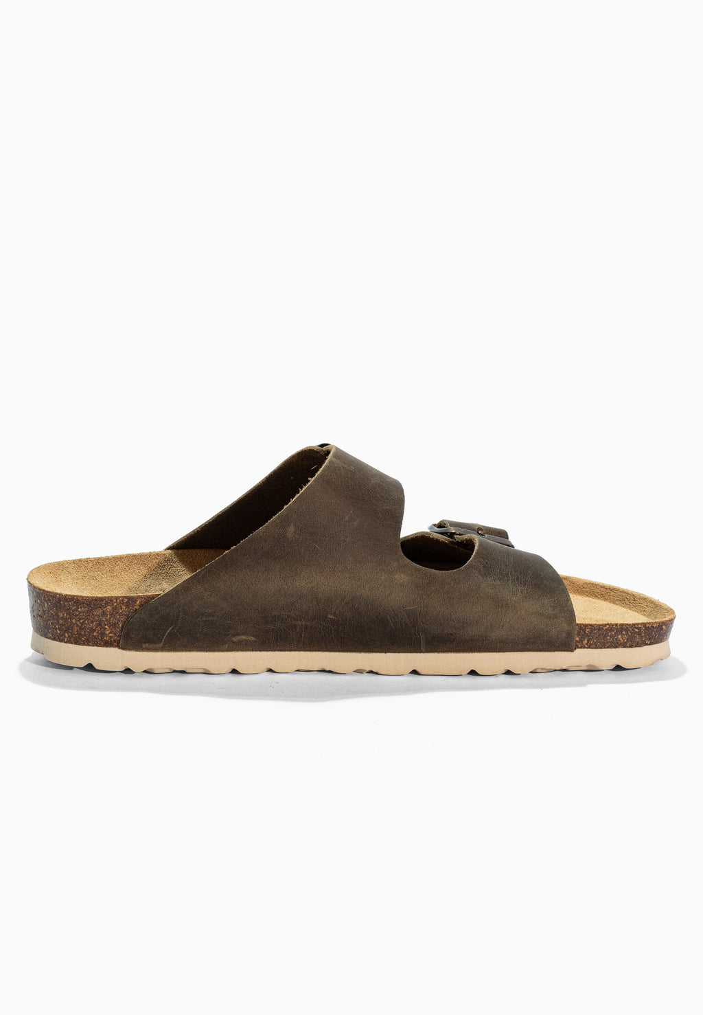 Sandales 2 Brides Bali Marron en Cuir