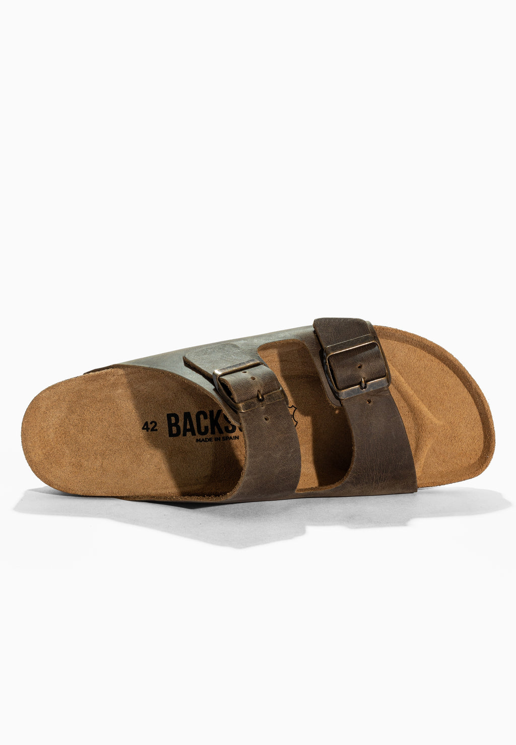 Sandales 2 Brides Bali Marron en Cuir