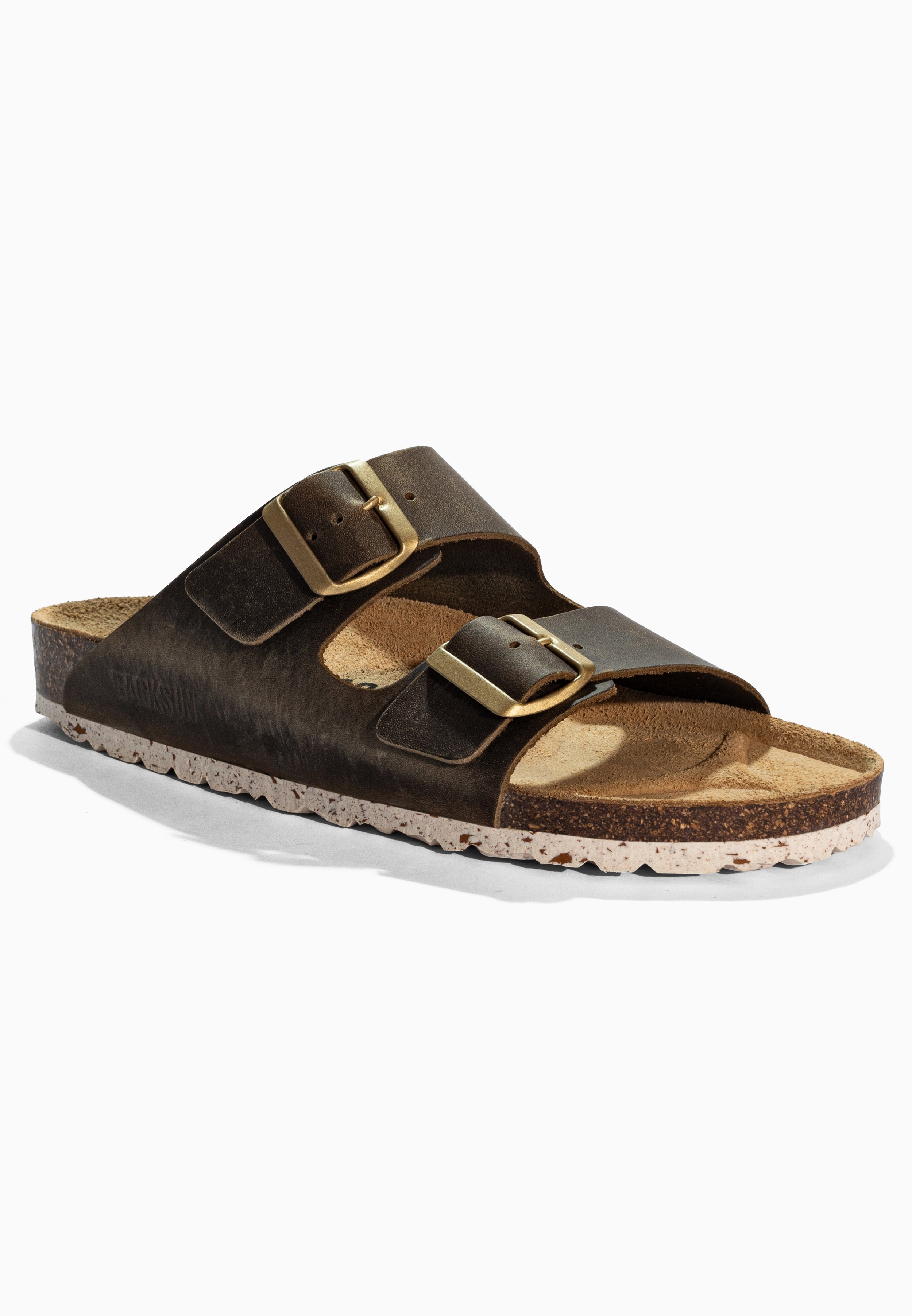 Sandales 2 Brides Bali Marron en Cuir