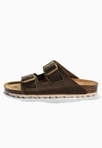 Sandales 2 Brides Bali Marron en Cuir