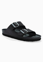 Sandales 2 Brides Bali Noir en Cuir