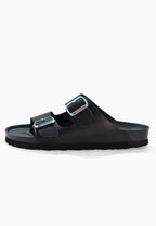 Sandales 2 Brides Bali Noir en Cuir