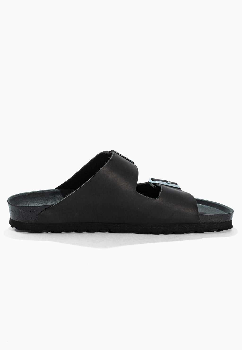Sandales 2 Brides Bali Noir en Cuir