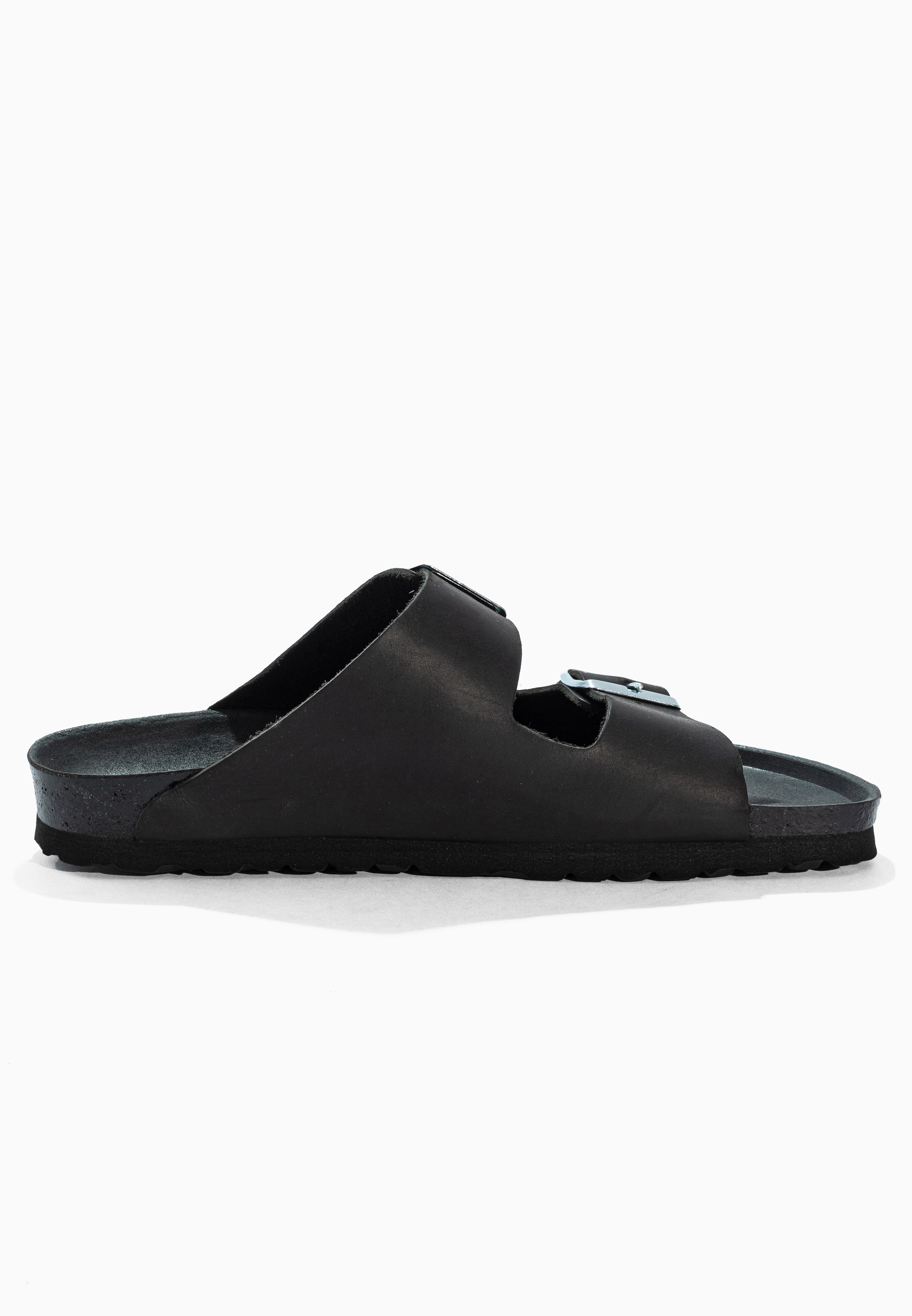 Sandales 2 Brides Bali Noir en Cuir