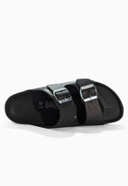 Sandales 2 Brides Bali Noir en Cuir