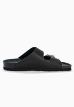 Sandales 2 Brides Bali Noir en Cuir