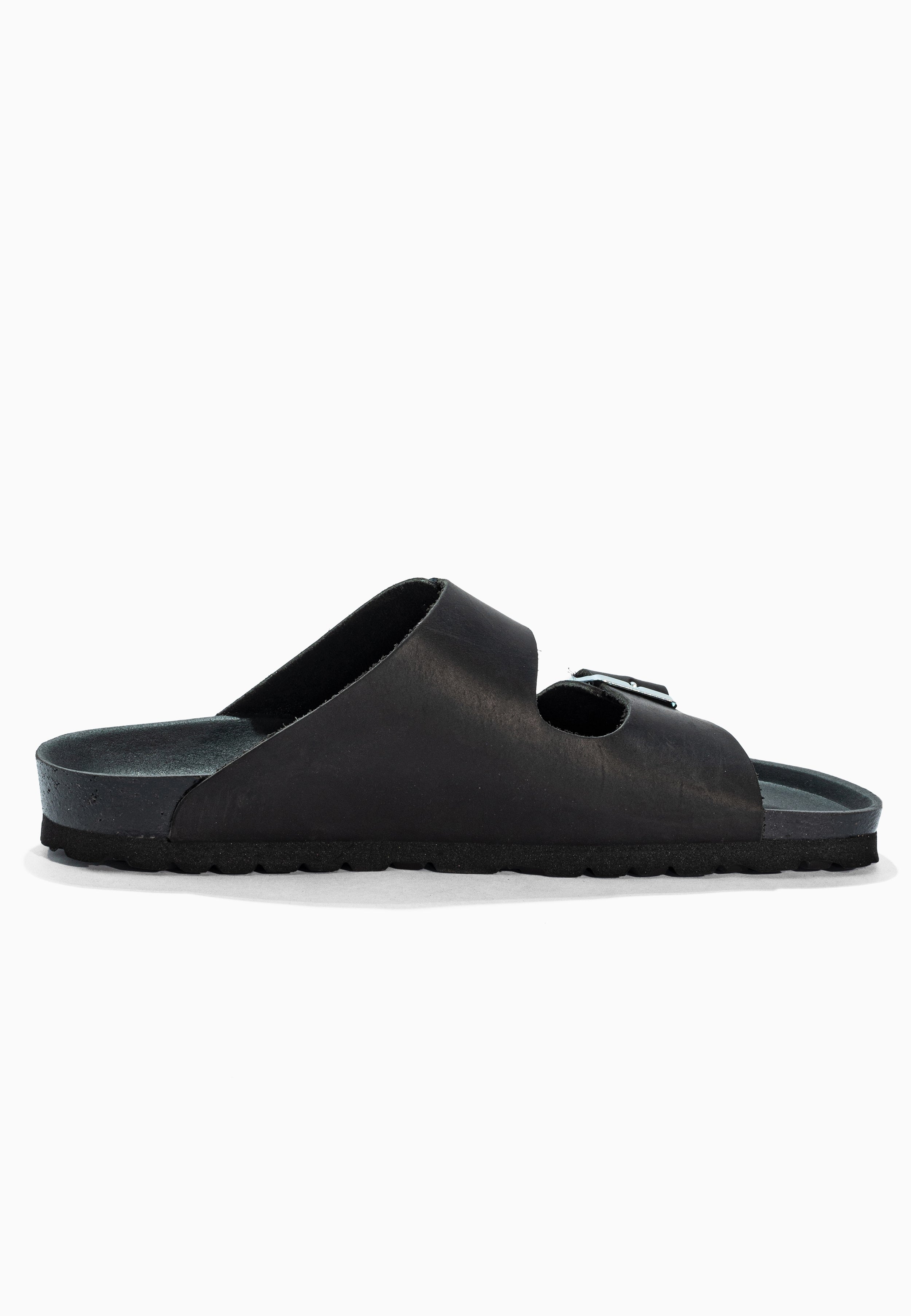 Sandales 2 Brides Bali Noir en Cuir