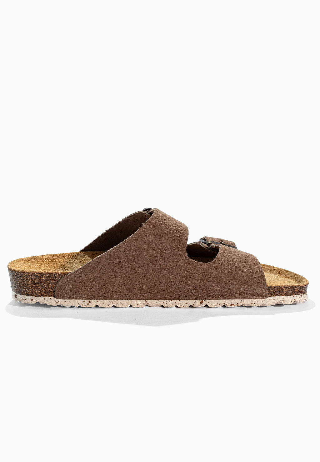 Sandales 2 Brides Bali Beige en Cuir Suédé