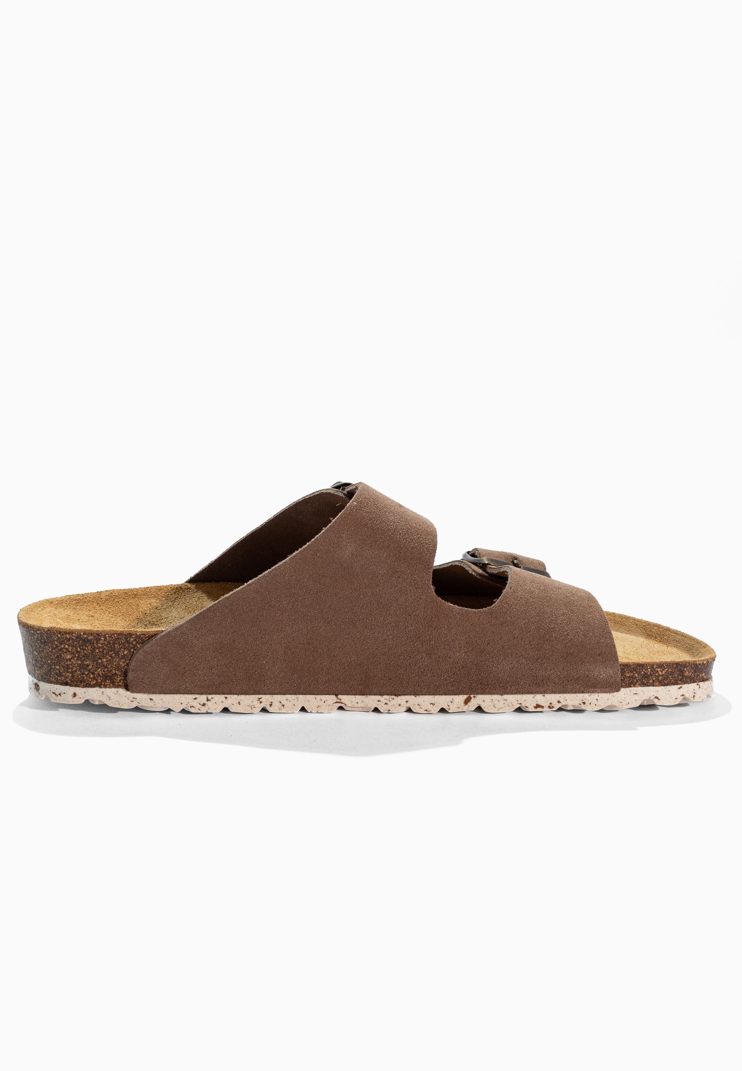 Sandales 2 Brides Bali Beige en Cuir Suédé