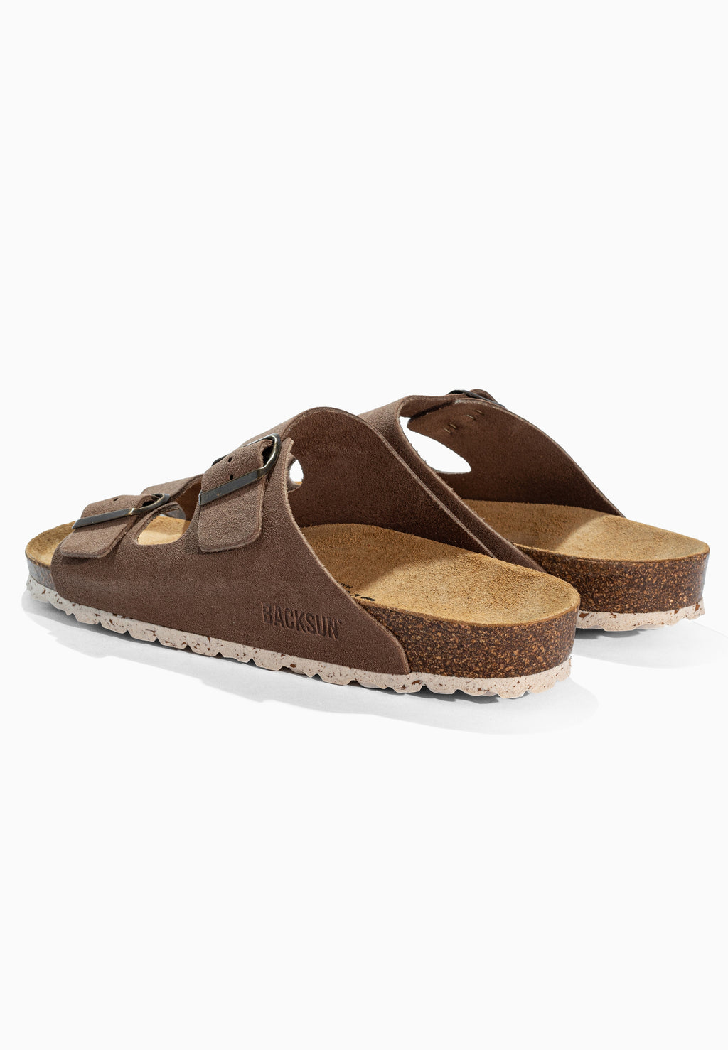 Sandales 2 Brides Bali Beige en Cuir Suédé
