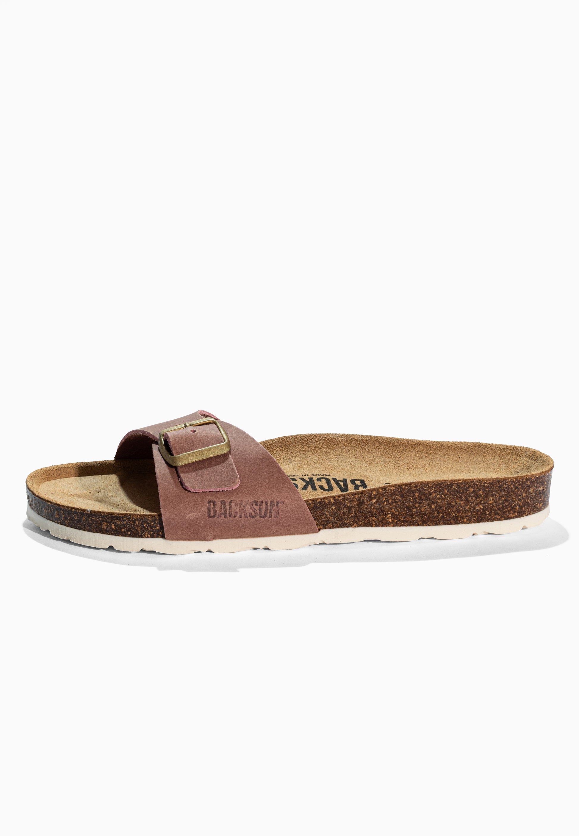 Sandales 1 Bride Paris Rose en Cuir