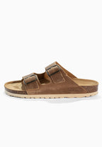 Sandales 2 Brides Bali Camel en Cuir