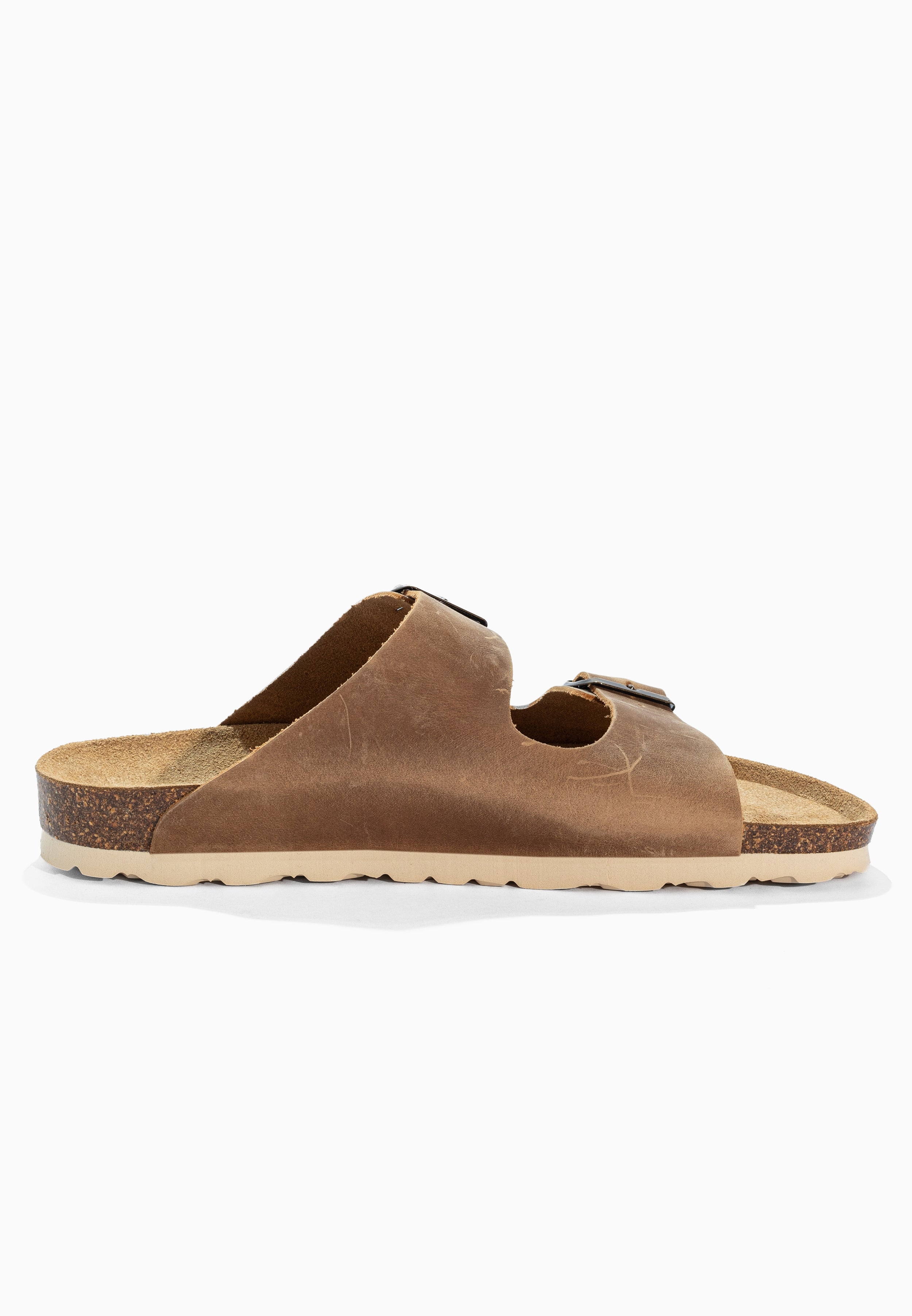 Sandales 2 Brides Bali Camel en Cuir