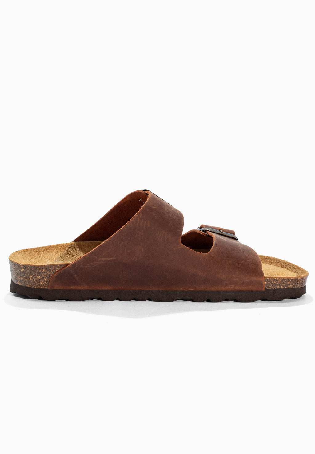 Bali Brown Leather 2-Strap Sandals