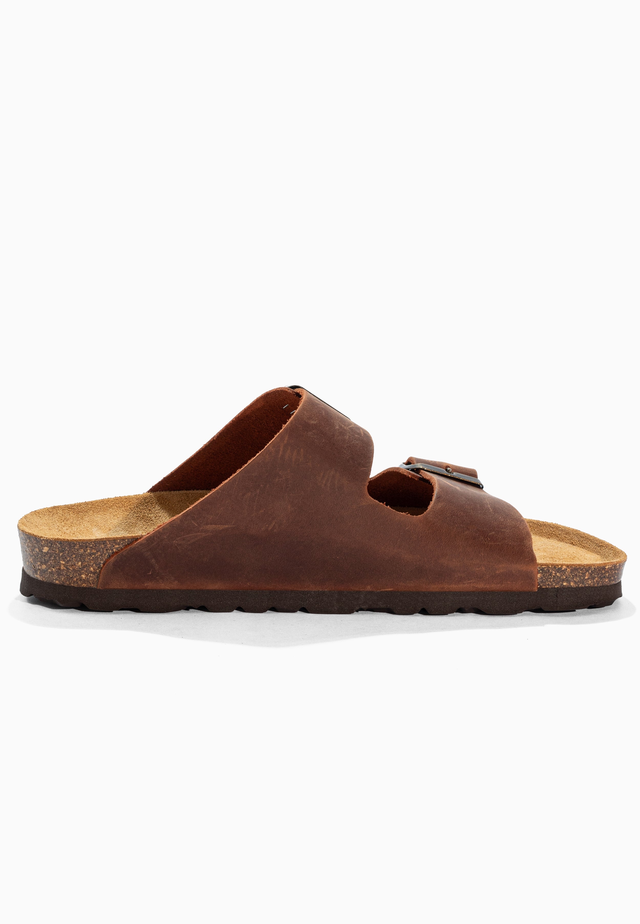 Sandales 2 Brides Bali Marron en Cuir