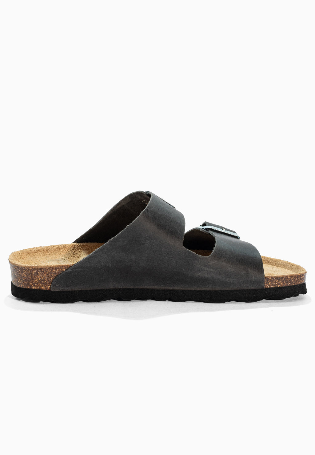 Sandales 2 Brides Bali Anthracite en Cuir