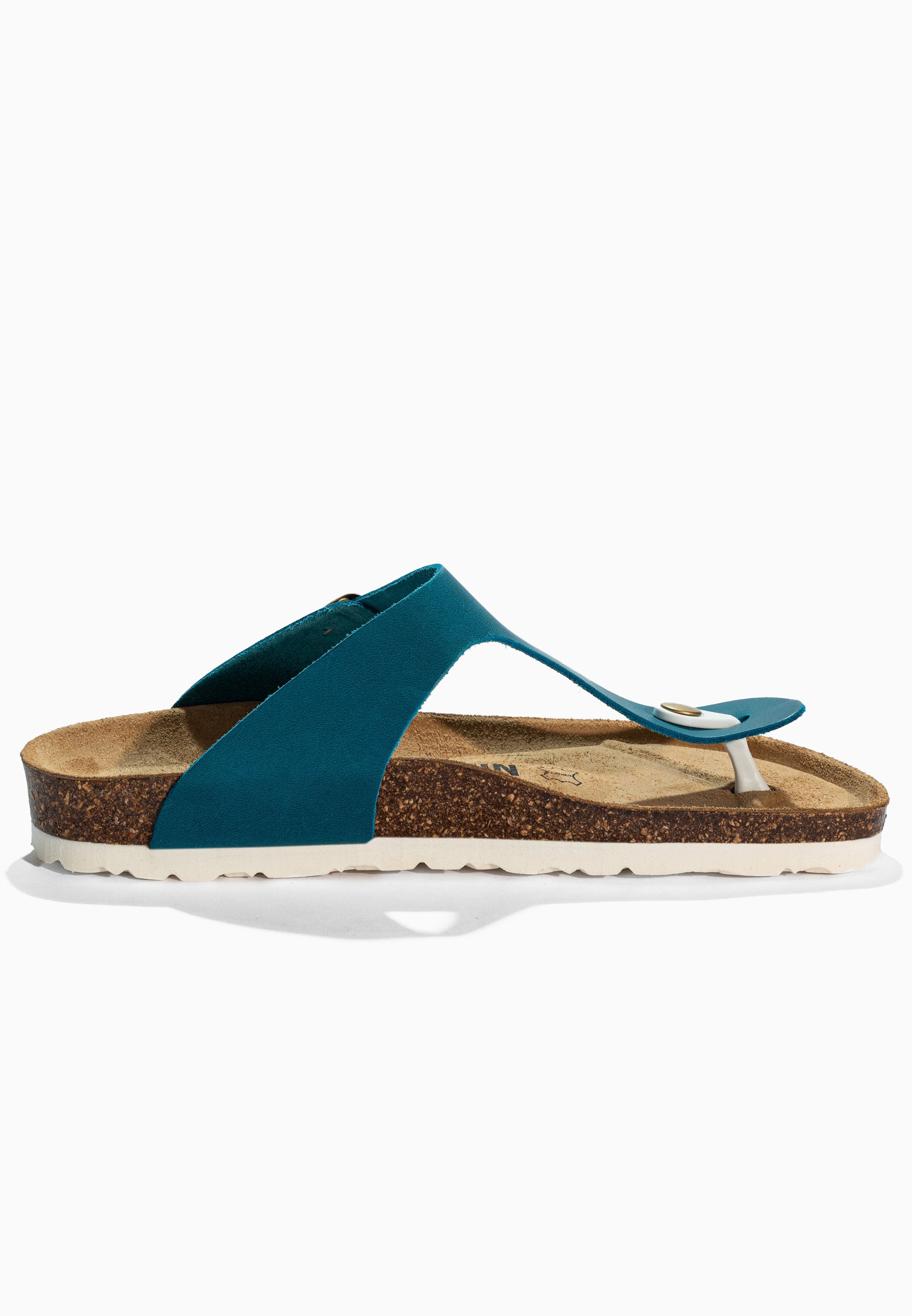 Sandales à Entre-doigts Singapore Bleu en Cuir