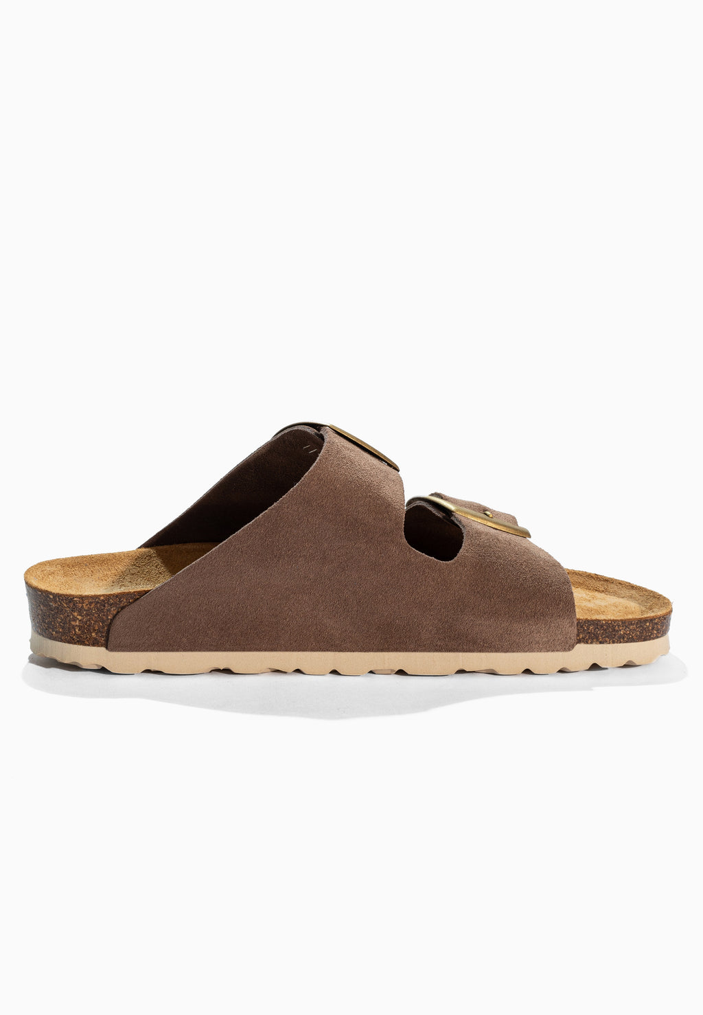 Sandales 2 Brides Londrina Beige en Cuir Suédé