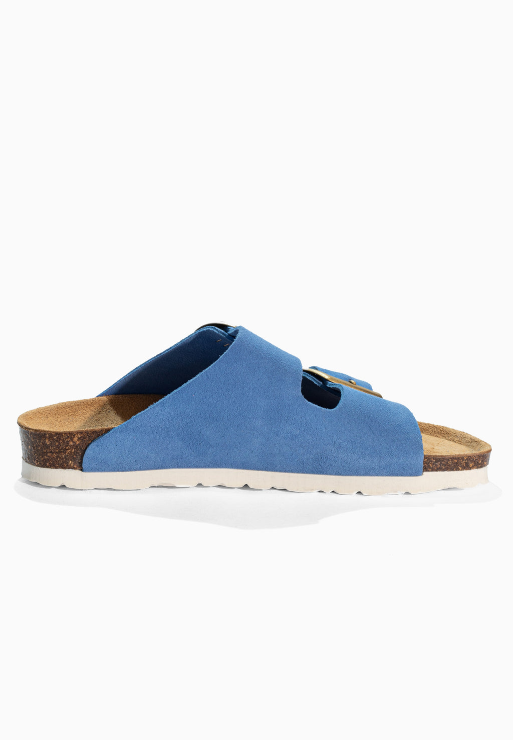 Sandales 2 Brides Londrina Bleu en Cuir Suédé