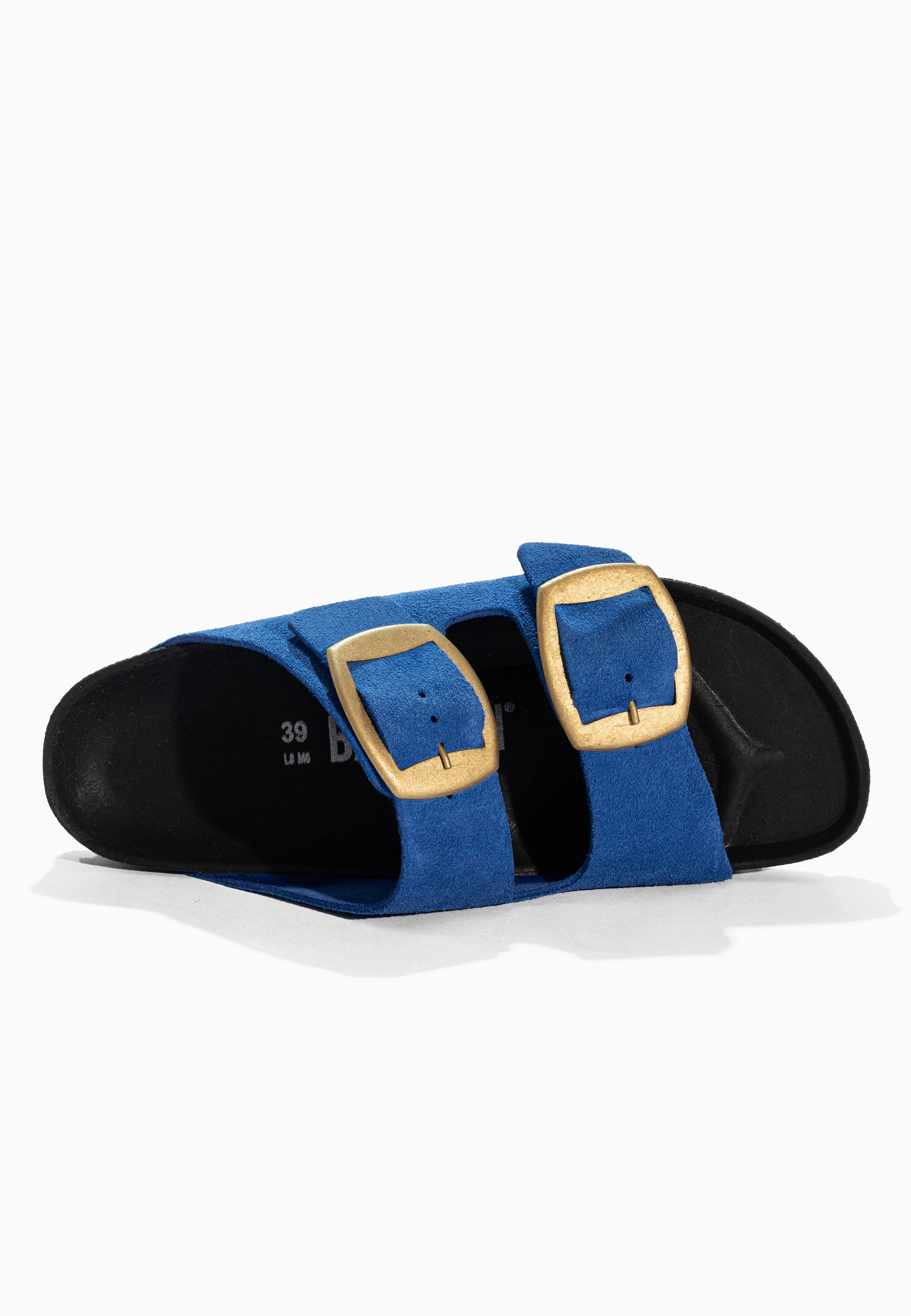 Sandales 2 Brides Londrina Bleu en Cuir Suédé