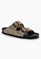 Bali Beige Wildledersandalen mit 2 Riemen